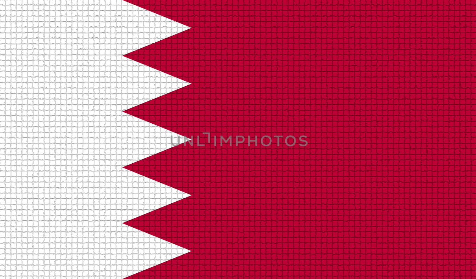 Flags of Bahrain with abstract textures. Rasterized version