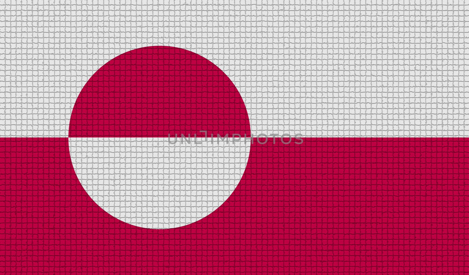 Flags Greenland with abstract textures. Rasterized by serhii_lohvyniuk