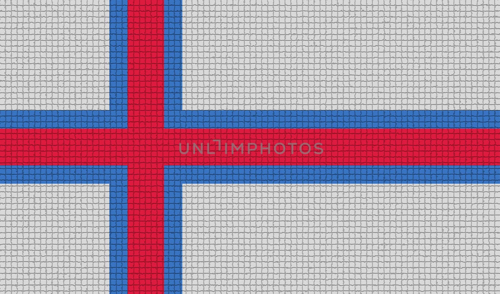 Flags Faroe Islands with abstract textures. Rasterized by serhii_lohvyniuk