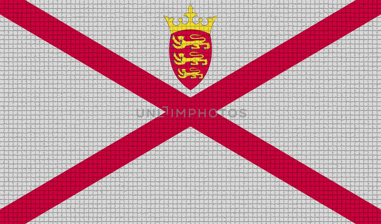 Flags of Jersey with abstract textures. Rasterized version