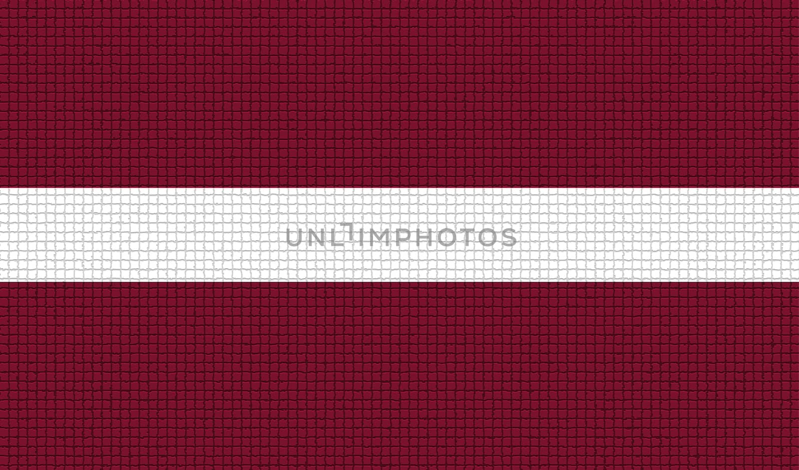 Flags of Latvia with abstract textures. Rasterized version