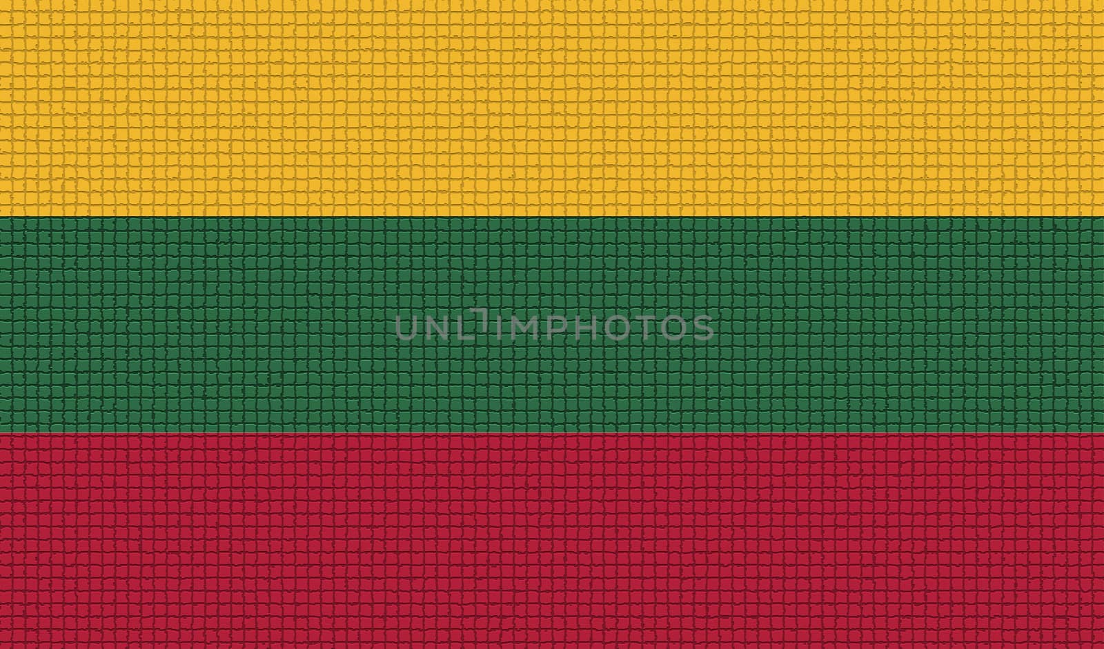 Flags Lithuania with abstract textures. Rasterized by serhii_lohvyniuk