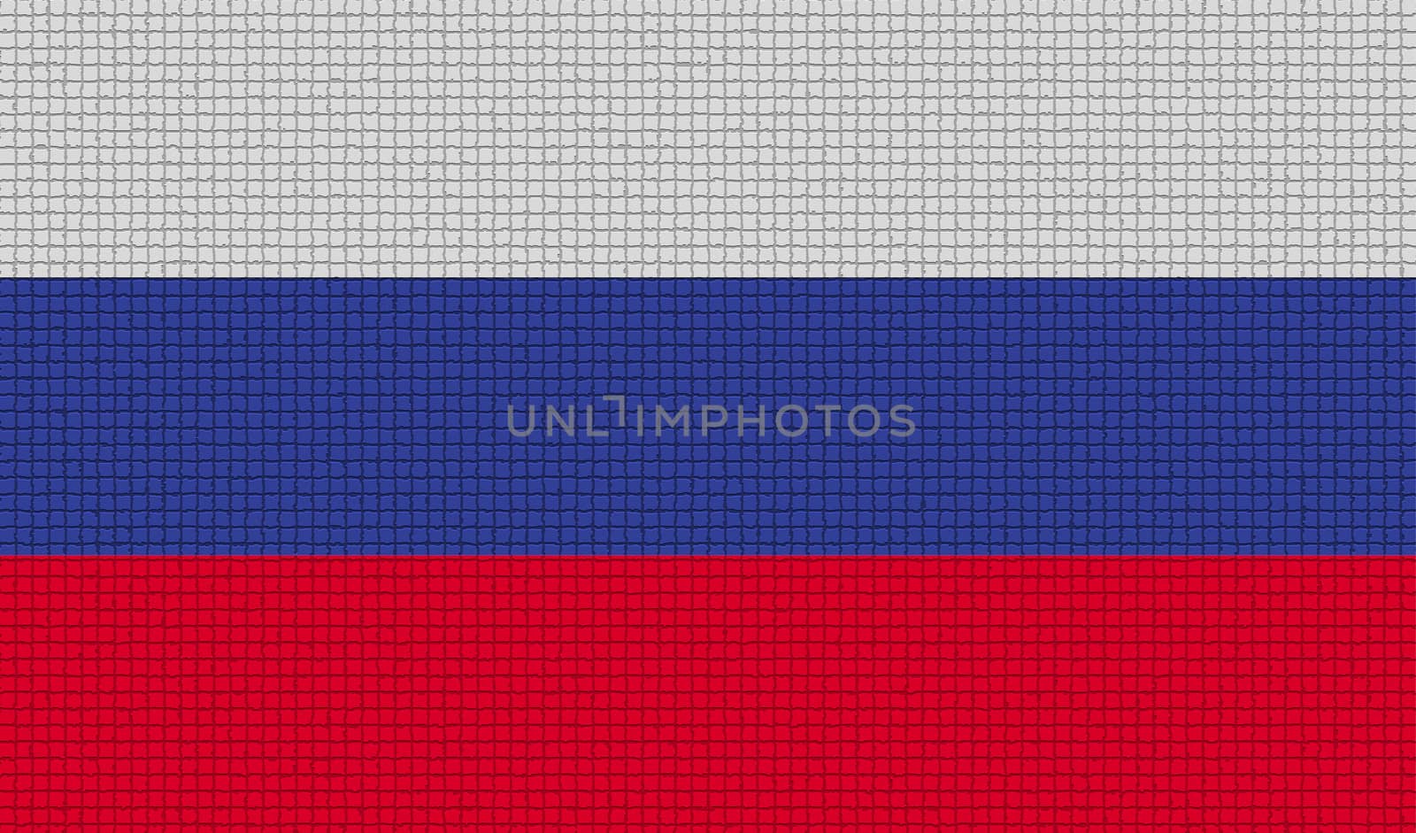Flags of Russia with abstract textures. Rasterized version