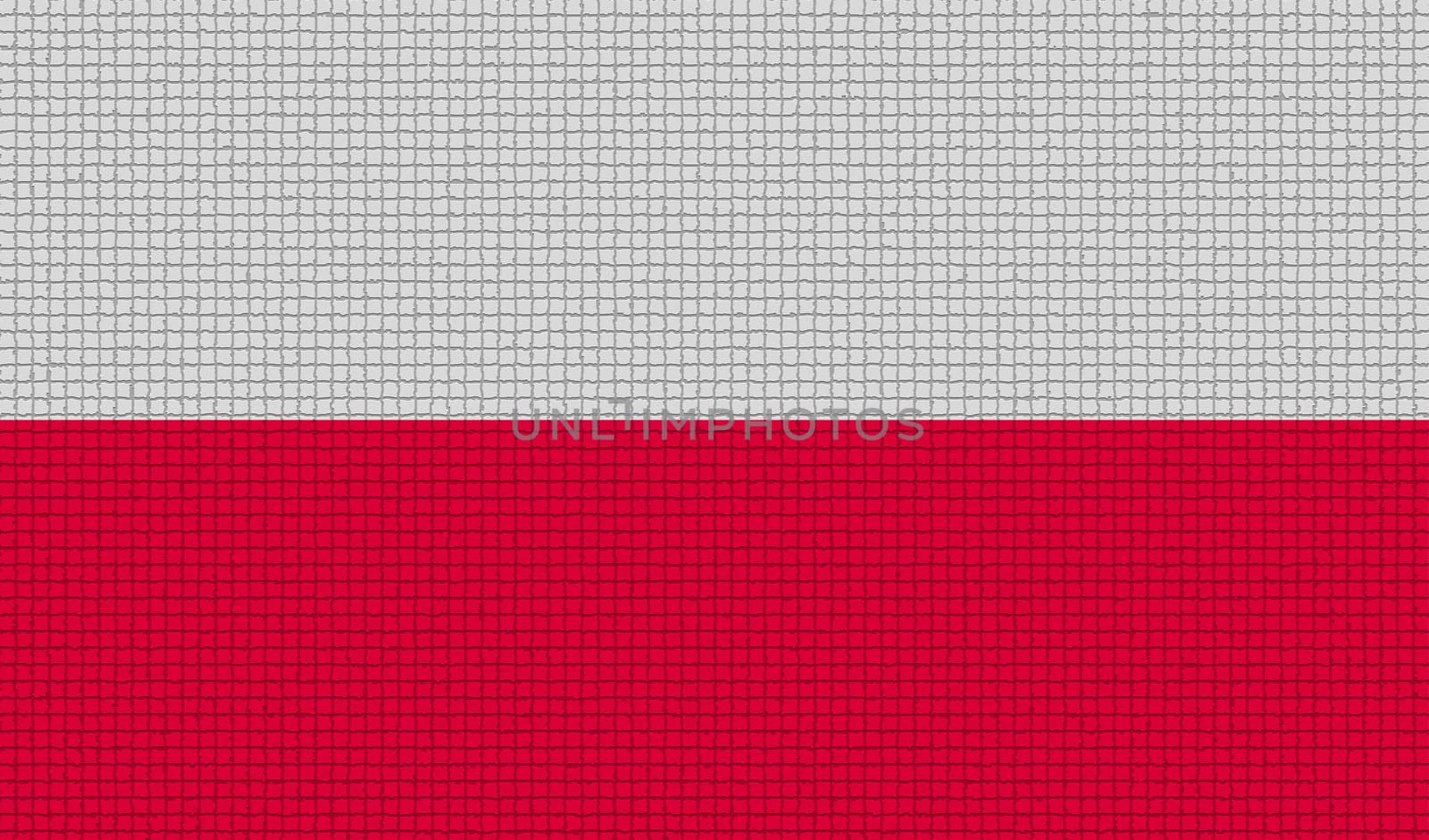 Flags Poland with abstract textures. Rasterized by serhii_lohvyniuk