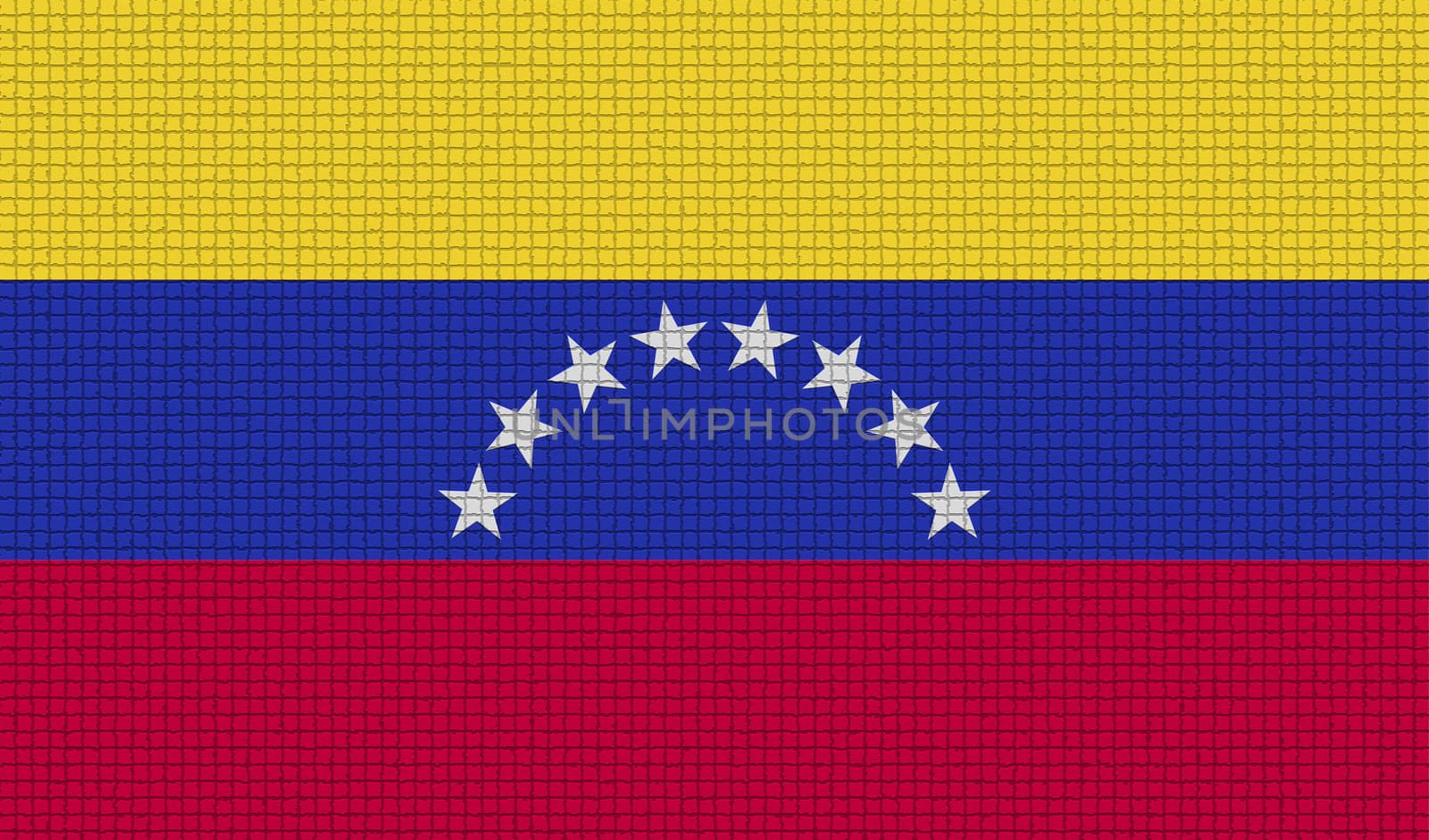 Flags Venezuela with abstract textures. Rasterized by serhii_lohvyniuk