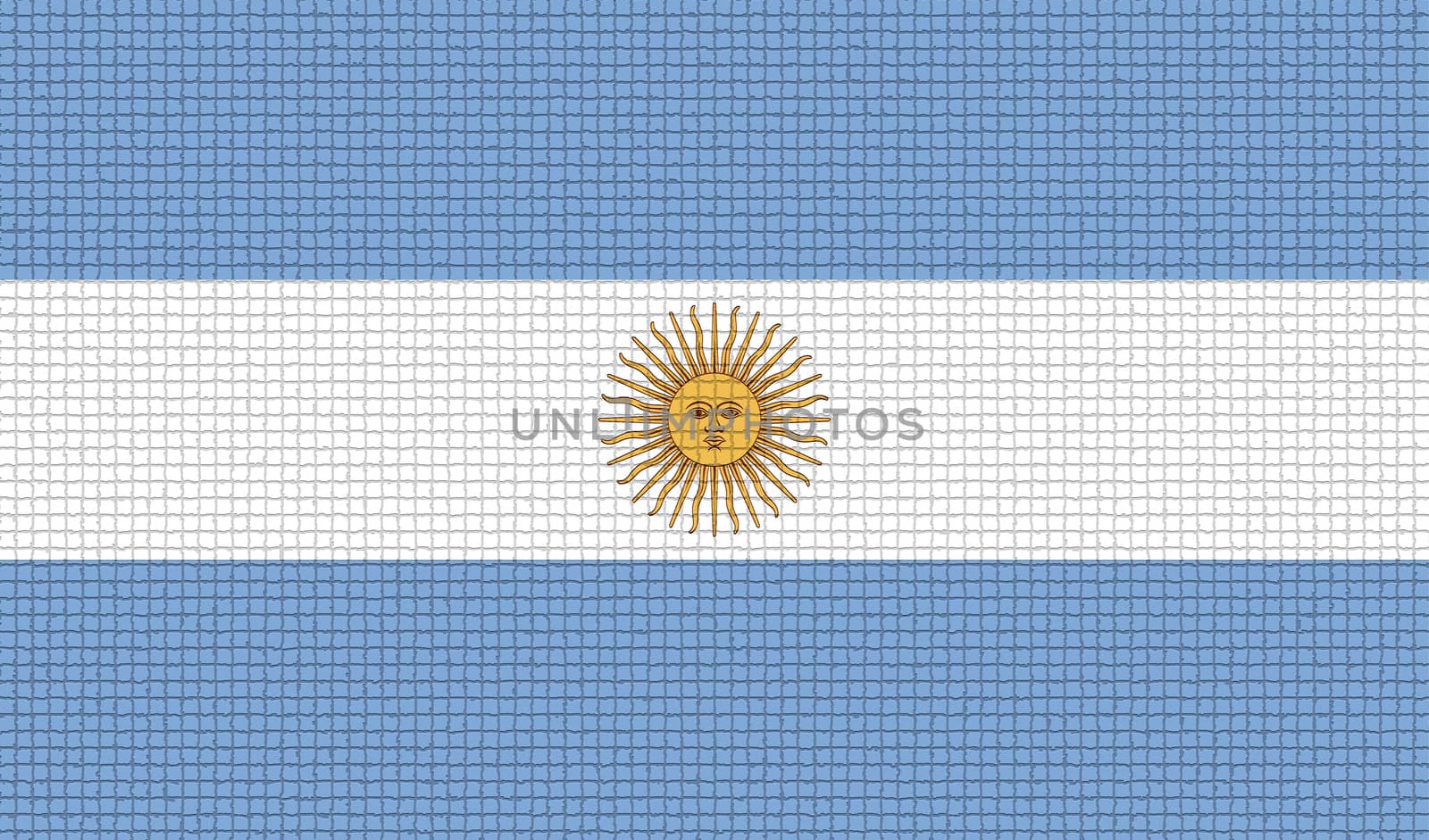 Flags of Argentina with abstract textures. Rasterized by serhii_lohvyniuk