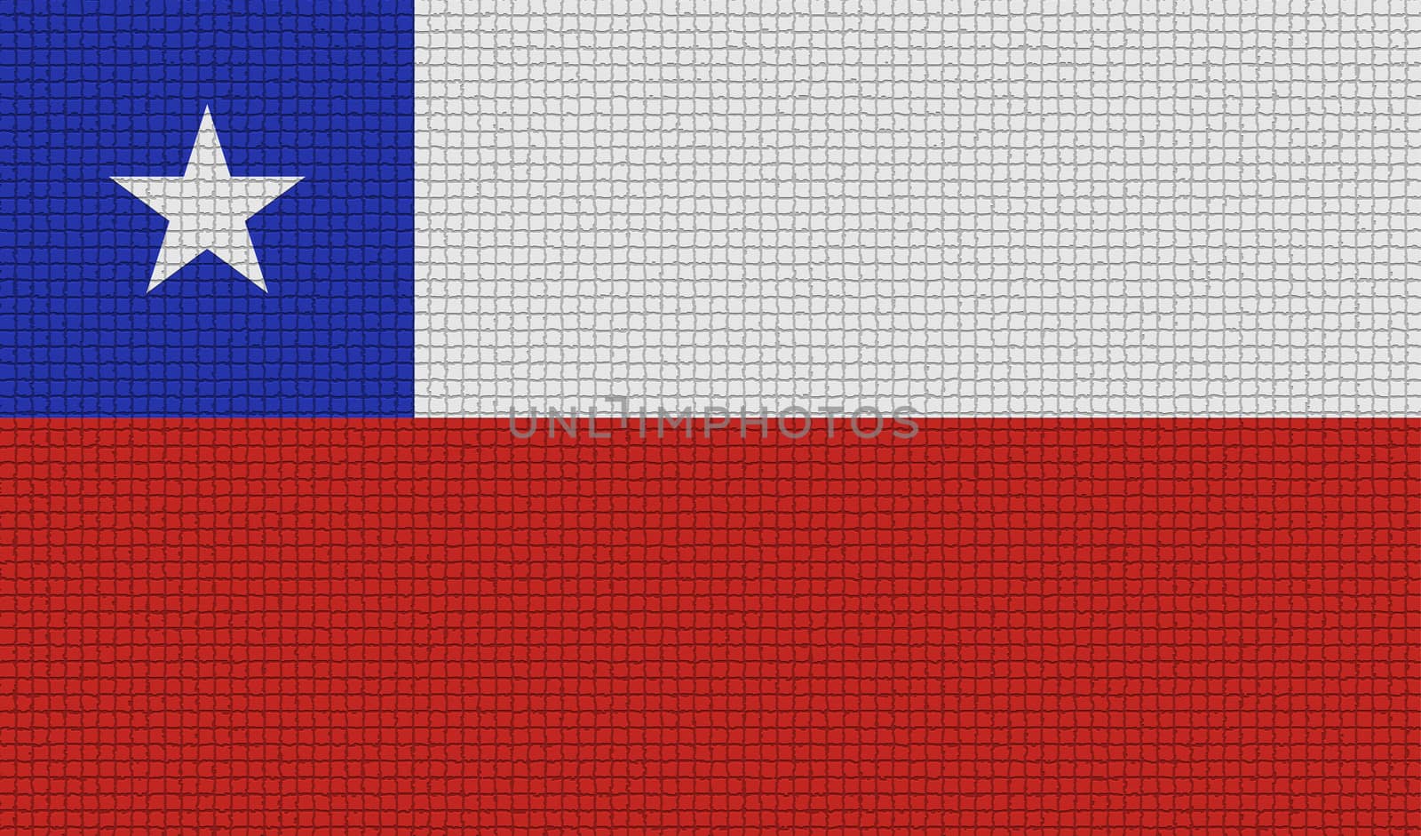Flags of Chile with abstract textures. Rasterized version