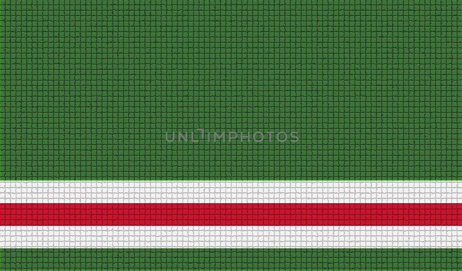Flags of Chechen Republic of Ichkeria with abstract textures. Rasterized version