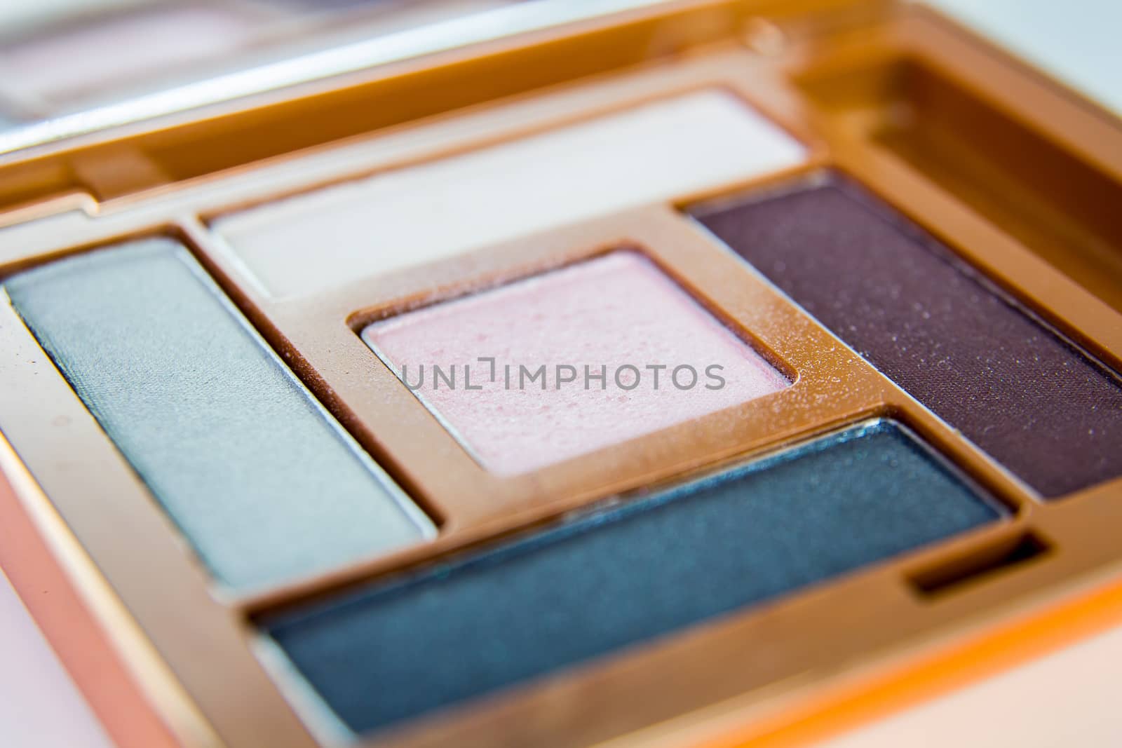 Close up of eye shadow palette