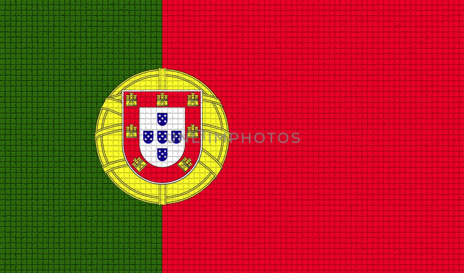 Flags Portugal with abstract textures. Rasterized by serhii_lohvyniuk