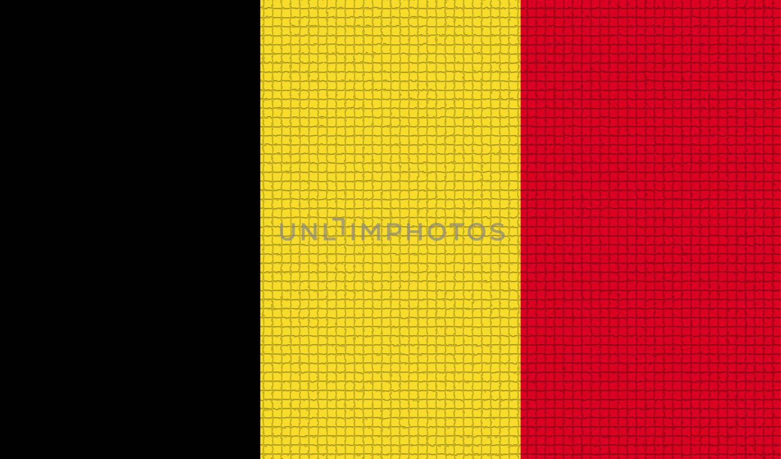 Flags of Belgium with abstract textures. Rasterized version