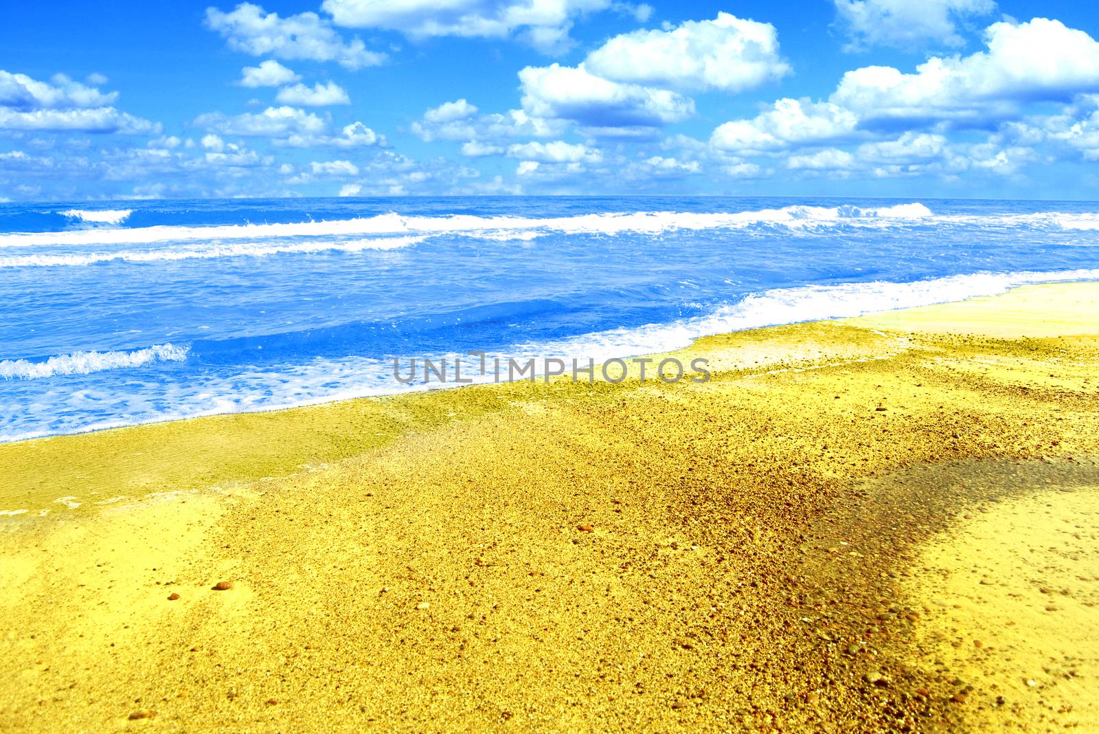 Vacation conceptual image. Picture of tropical sea.