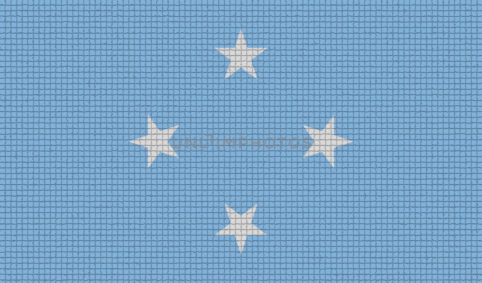 Flags of Micronesia with abstract textures. Rasterized version