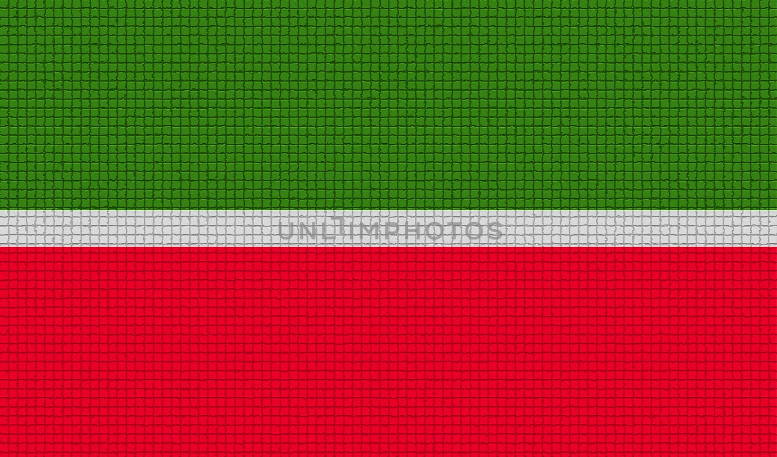 Flags of Tatarstan with abstract textures. Rasterized version