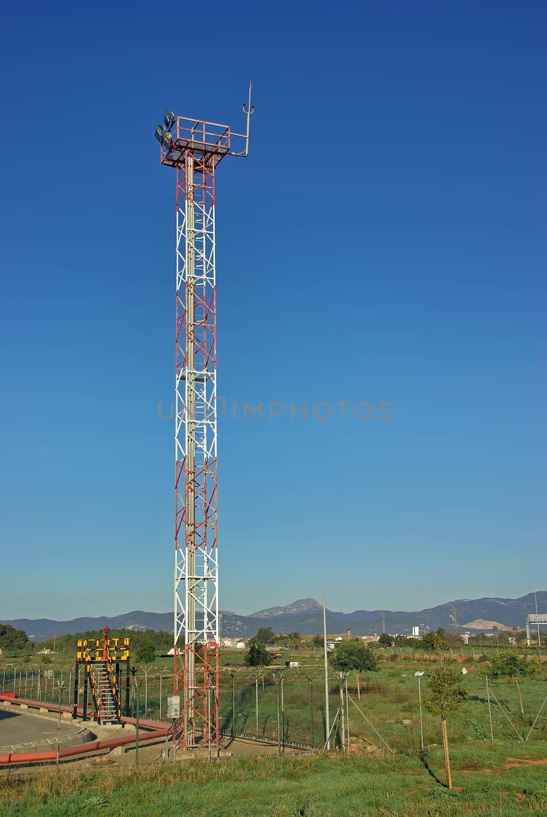 Tower used to locate antennas for communications purposes