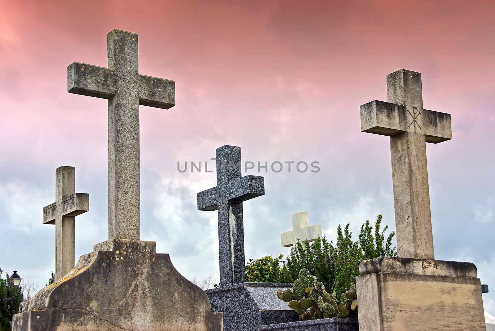 Cemetery Crosses by JCVSTOCK