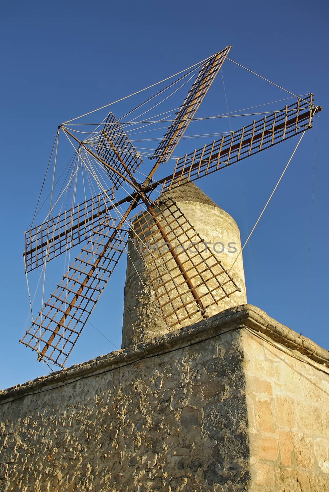 Typical spanish windmill in Manacor (Majorca - Spain)