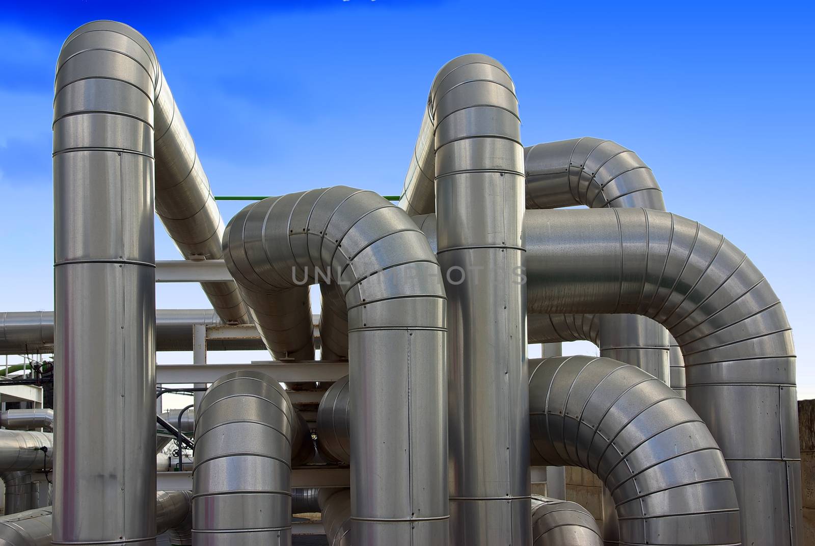 Industrial Pipeline in a thermal station (Parc Bit - Mallorca)