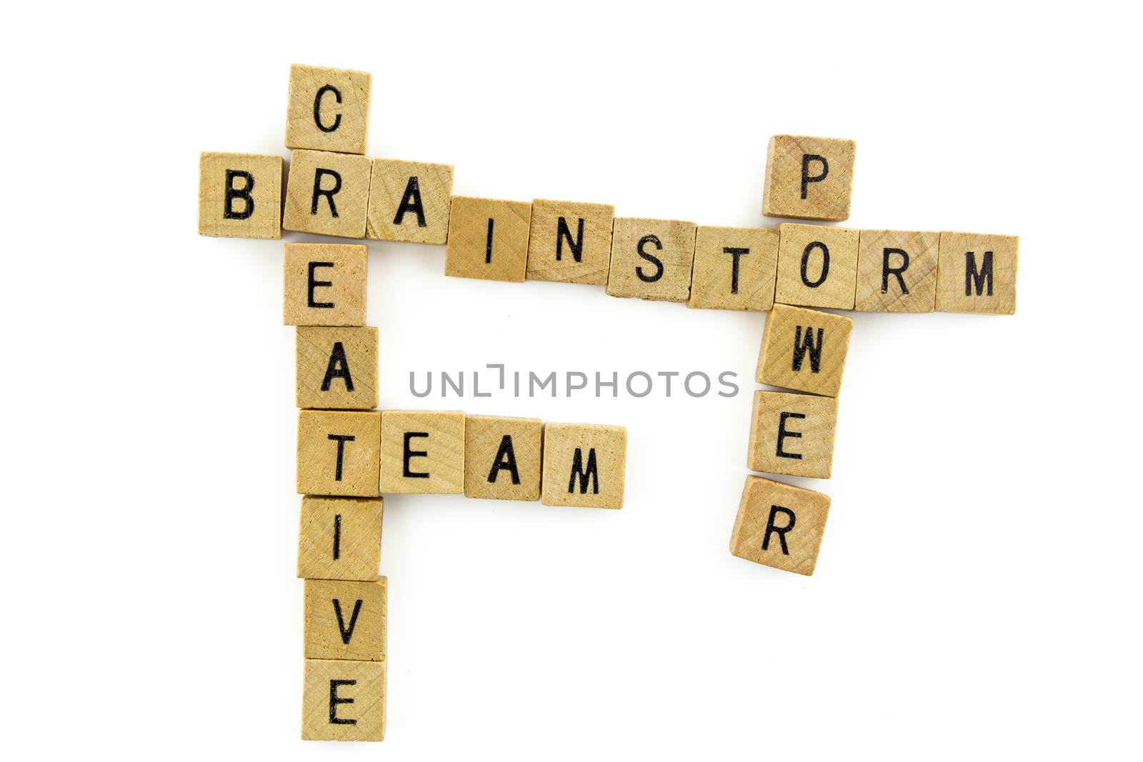 motivation word wooden alphabet blocks on white background from top view
