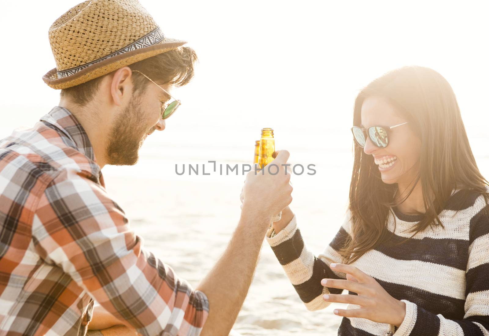 Couple having great time together by Iko