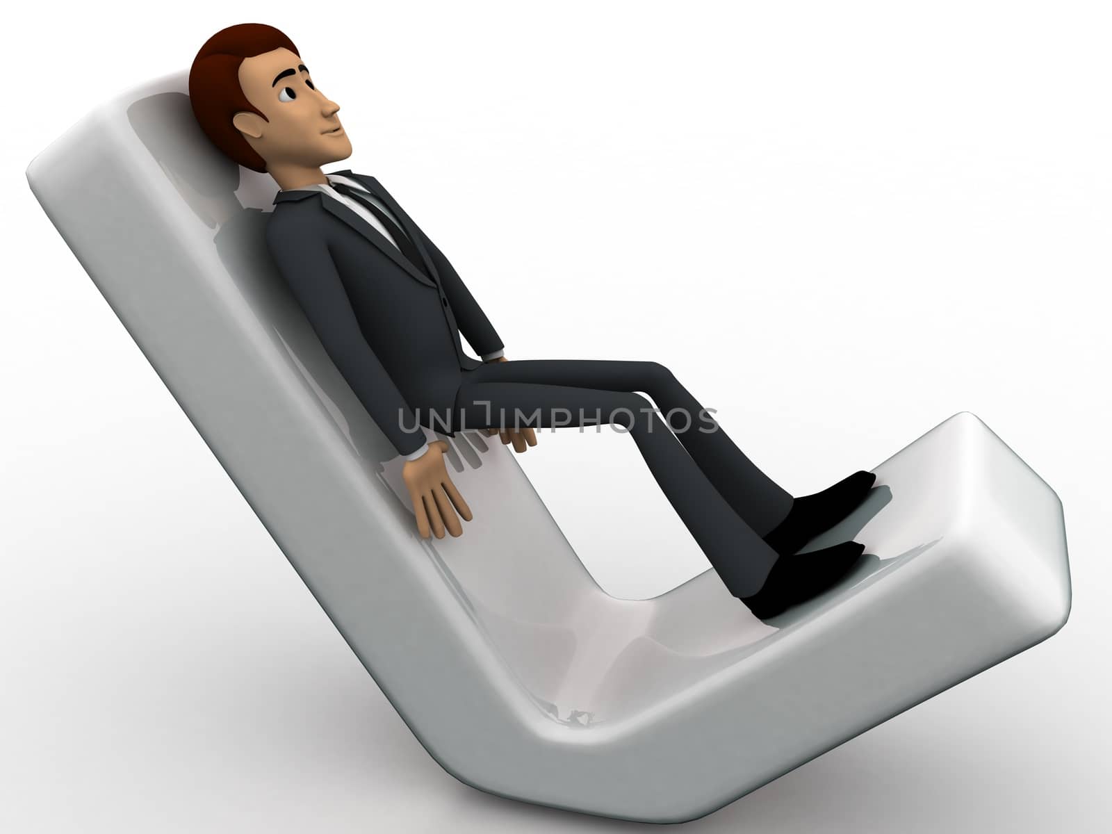 3d man lying on right symbol concept by touchmenithin@gmail.com