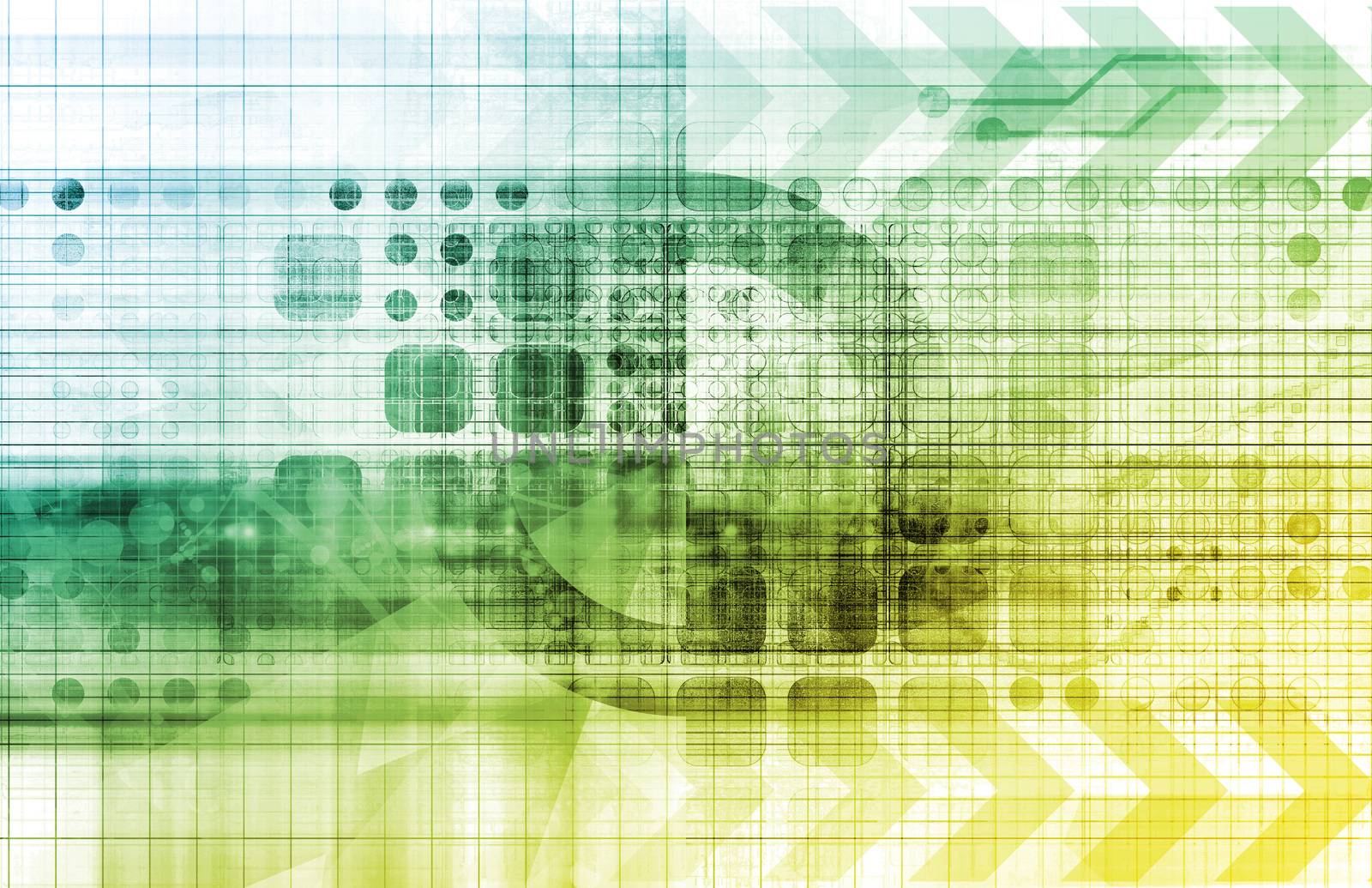 Internet Web Abstract on a Digital Background