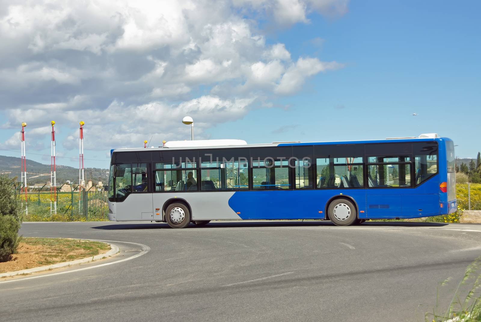 Public transportation Bus in spain