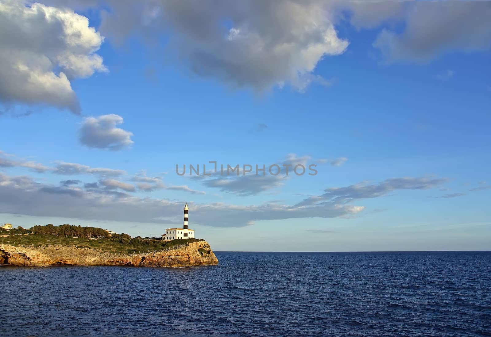 Porto Colom Lighthouse in Majorca by JCVSTOCK