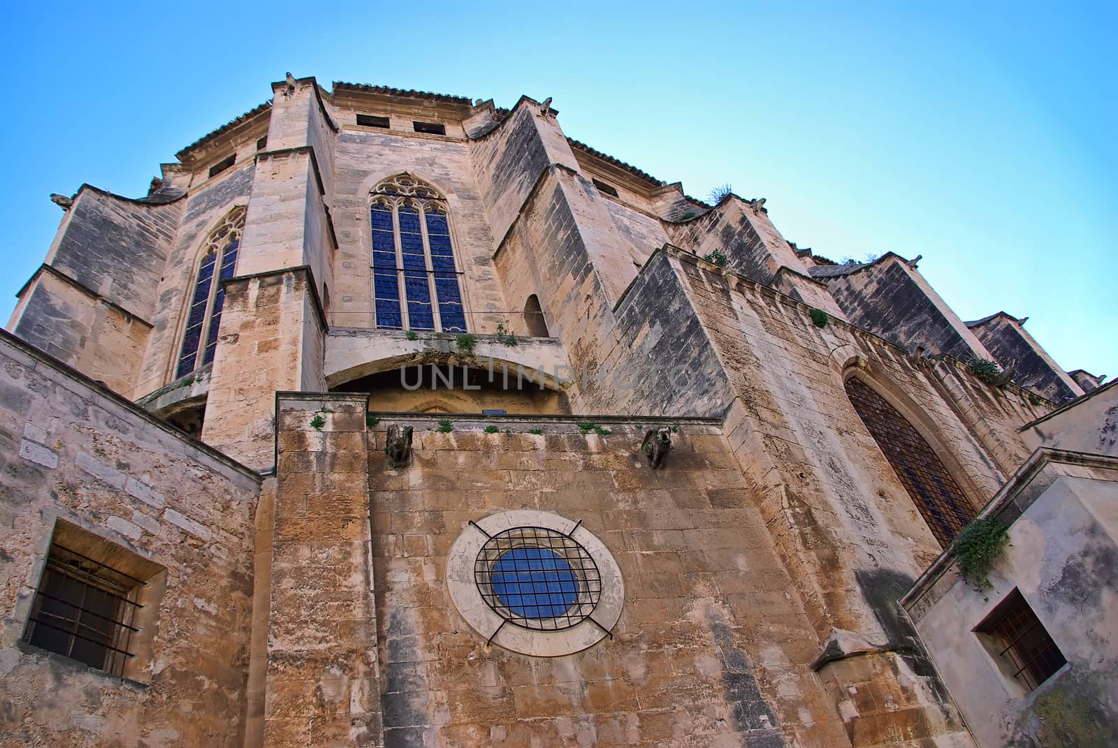 Old gothic church in Majorca (Spain)