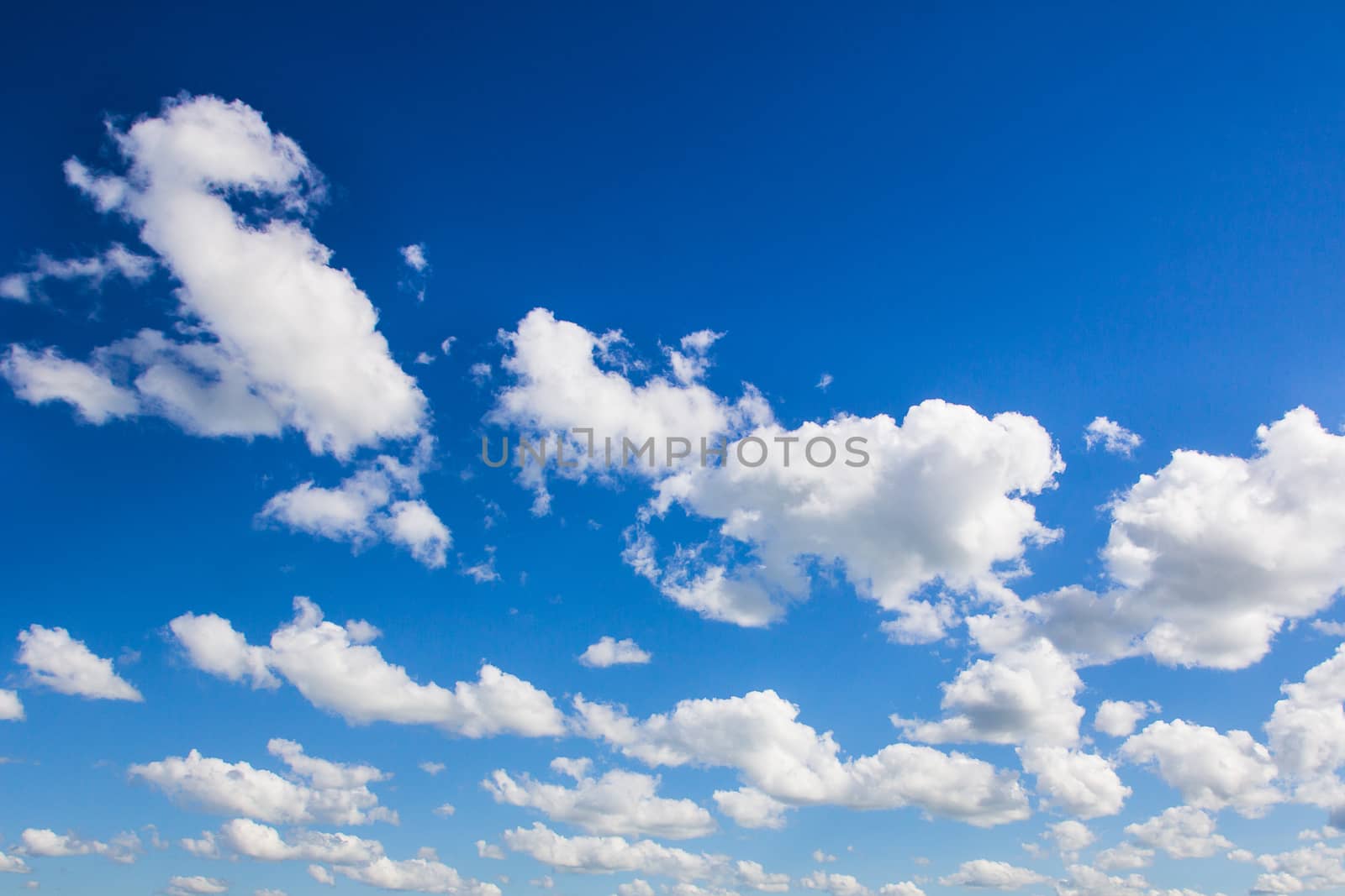 Beautiful blue sky and white clounds