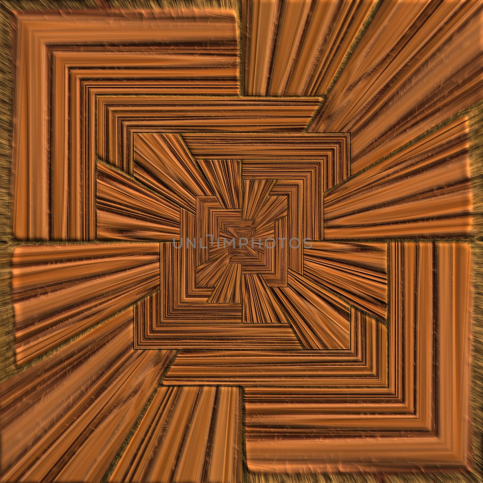 Background seamless tile with embossed mosaic pattern on polished wood