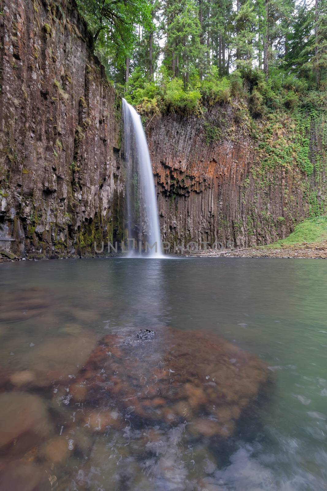 Abiqua Falls by the town of Scotts Mills off Crooked Finger Road in Marion County Oregon.