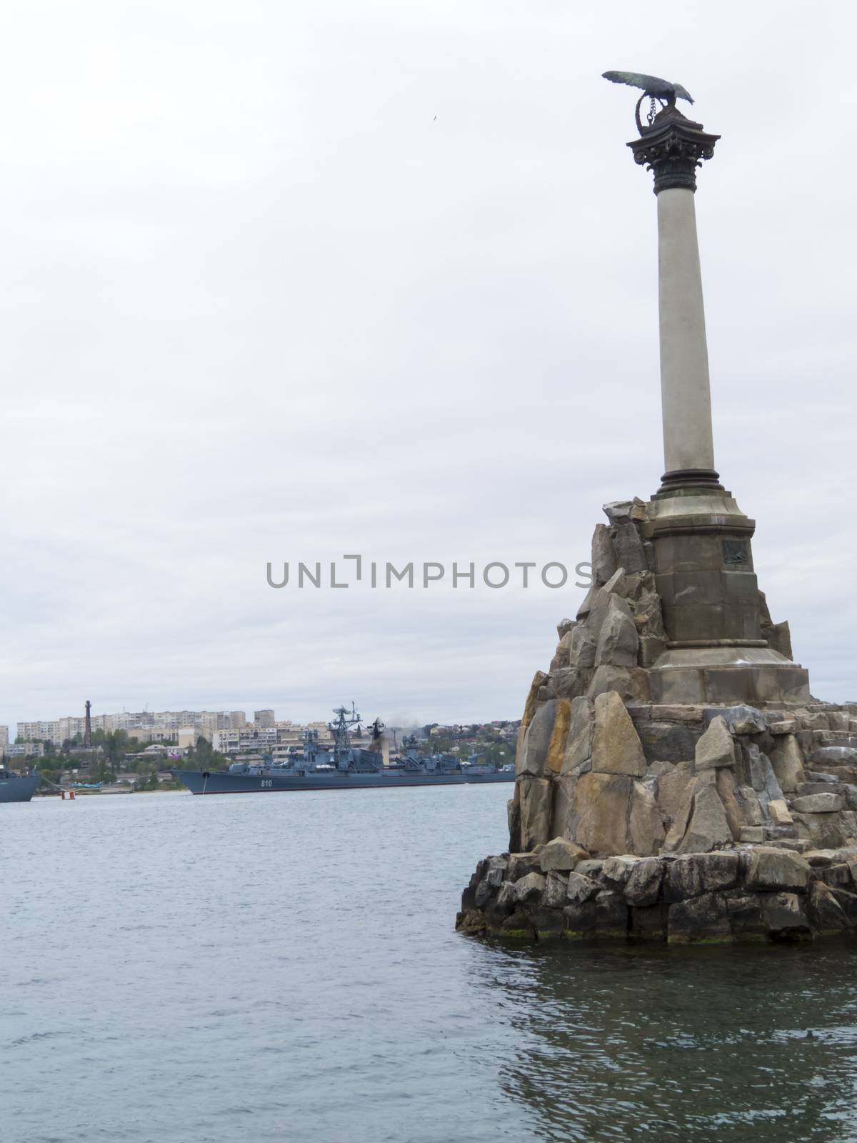 Monument to the flooded ships by selezenj