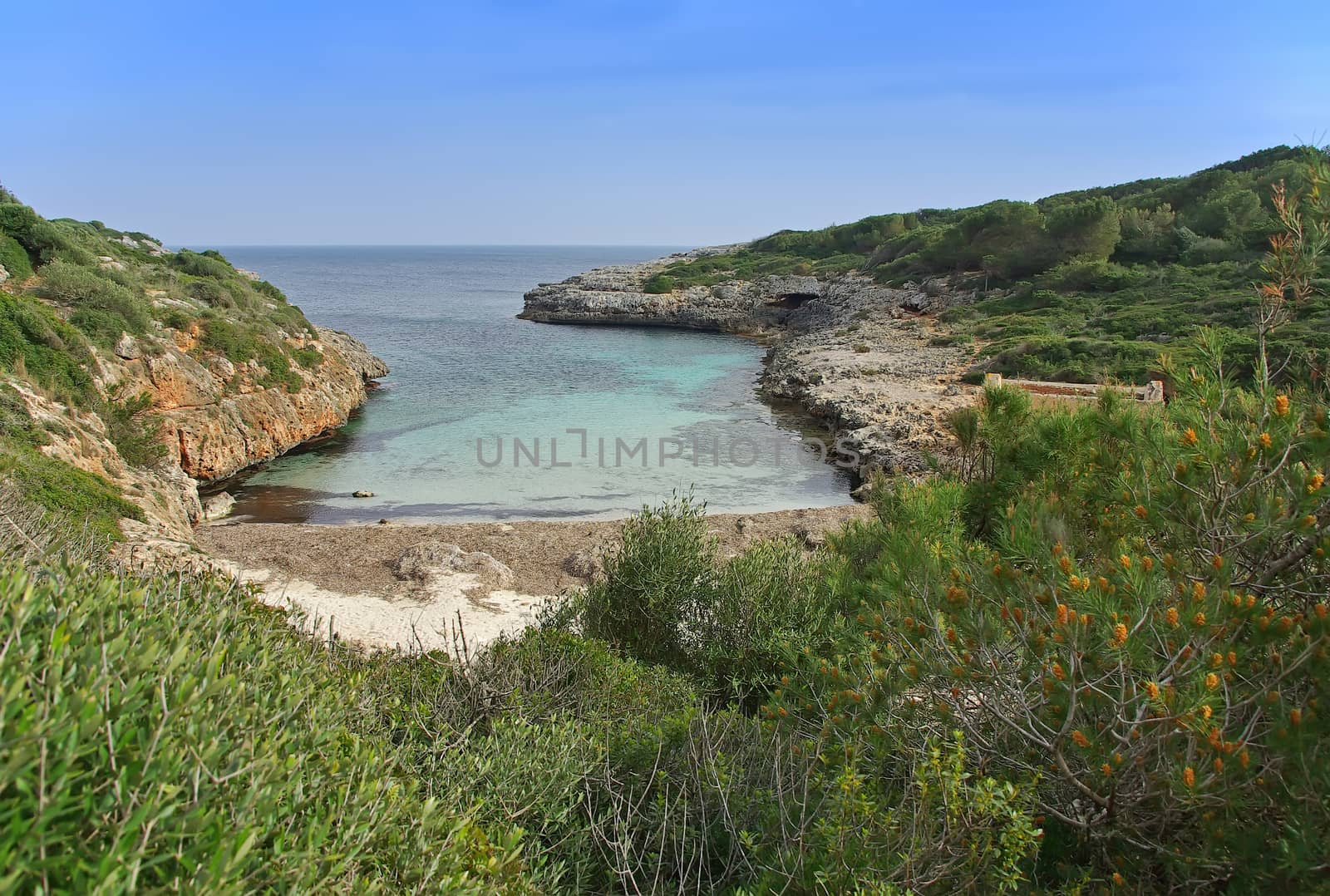 Cala Brafi virgin beach in Majorca