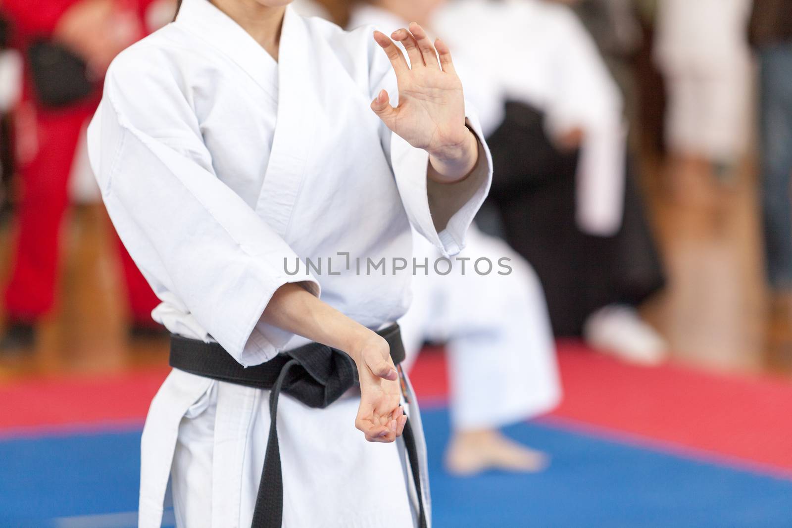 Karate training