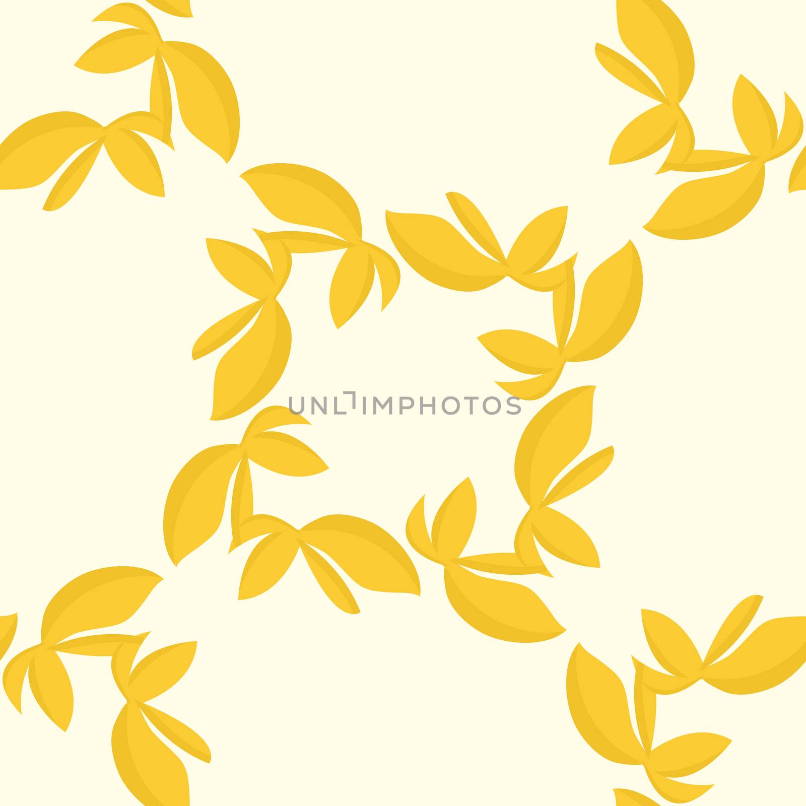 Golden Seamless Leaves Pattern by TheBlackRhino