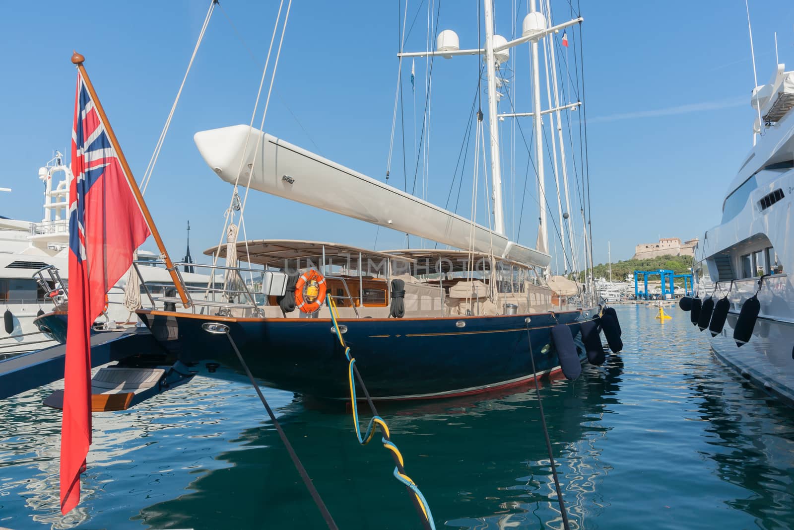 French Riviera luxury boats in  marina  by brians101