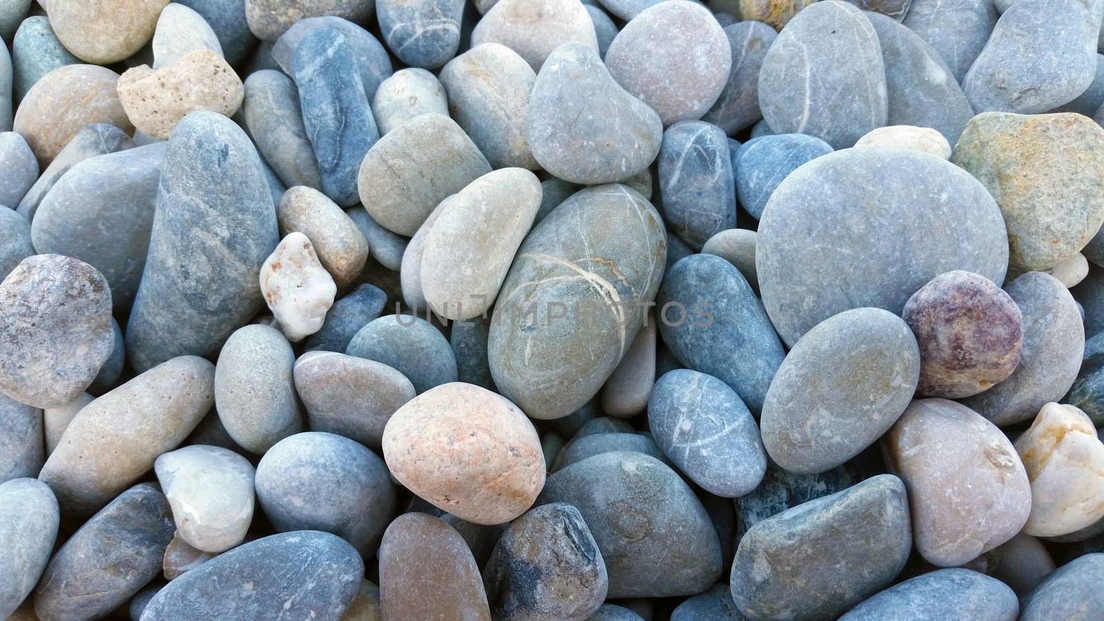 Close up beautiful Pebbles Texture on the beach of Menton in France