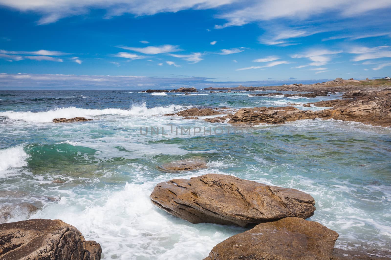 Cote Sauvage at the west side of peninsula Quiberon