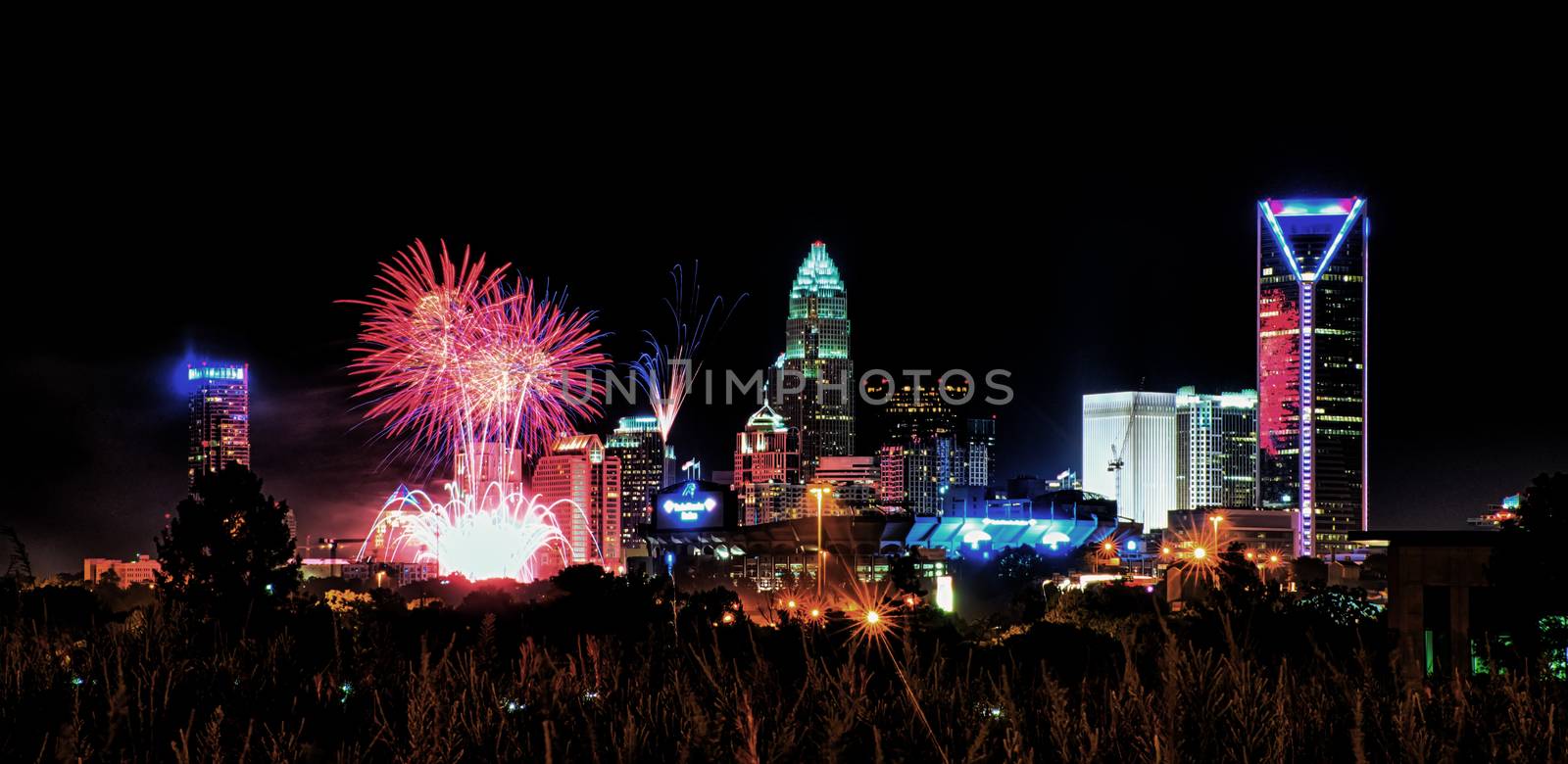 4th of july fireworks skyshow charlotte nc by digidreamgrafix