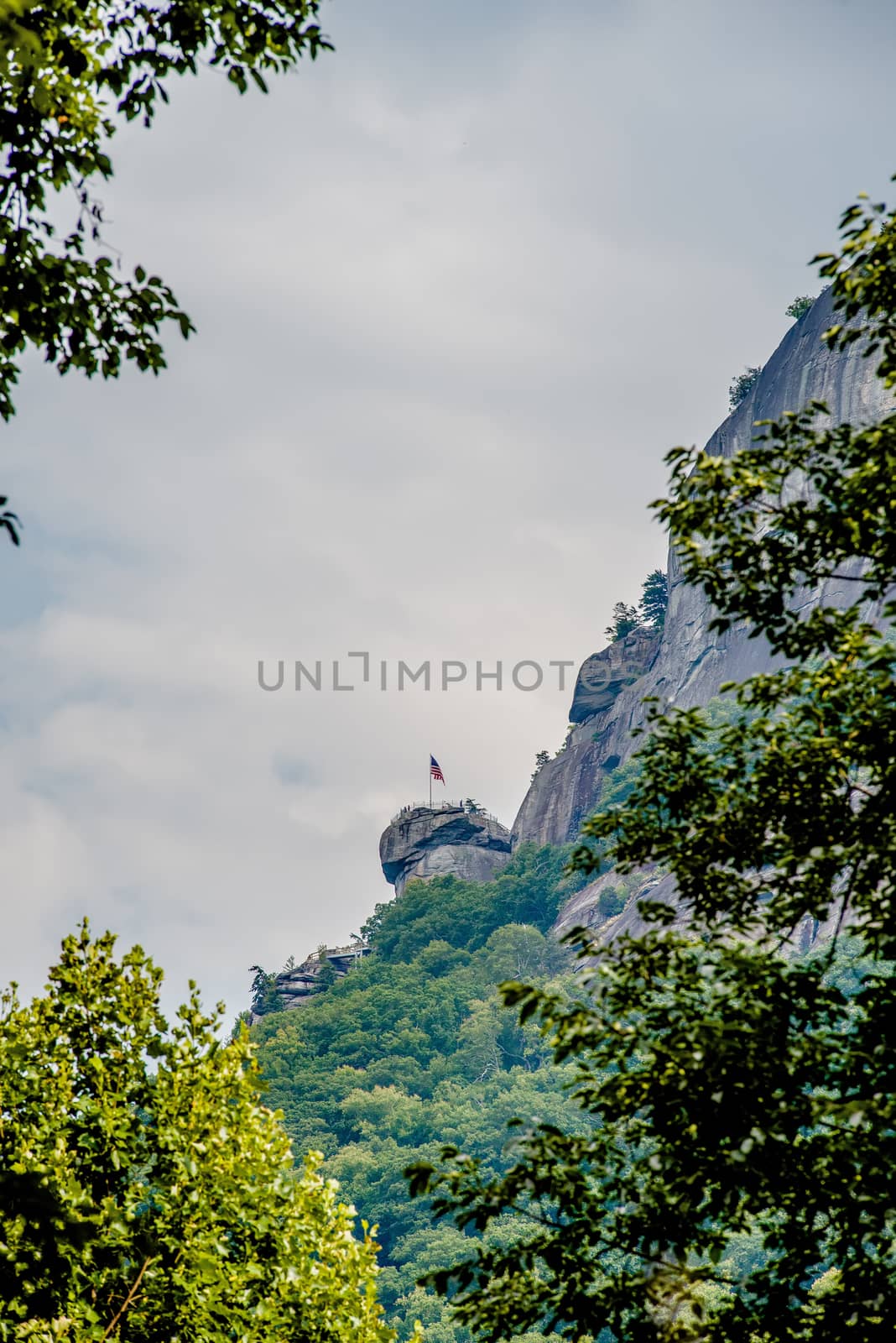 chimney rock park and lake lure scenery by digidreamgrafix