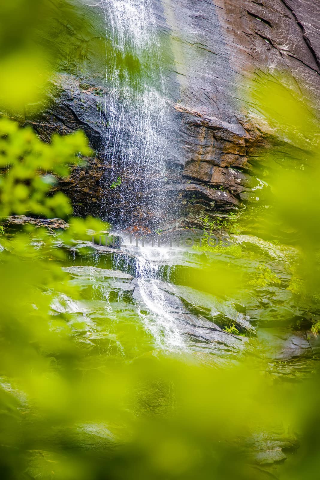 hickory nut waterfalls during daylight summer by digidreamgrafix