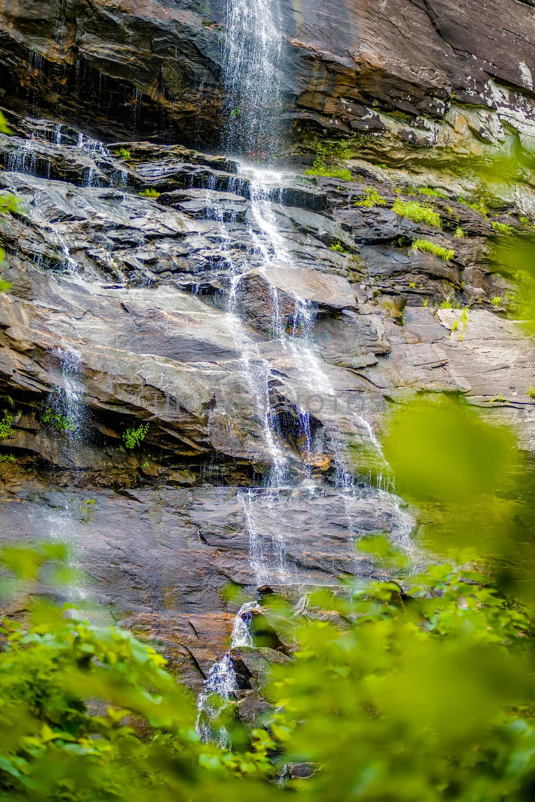 hickory nut waterfalls during daylight summer by digidreamgrafix