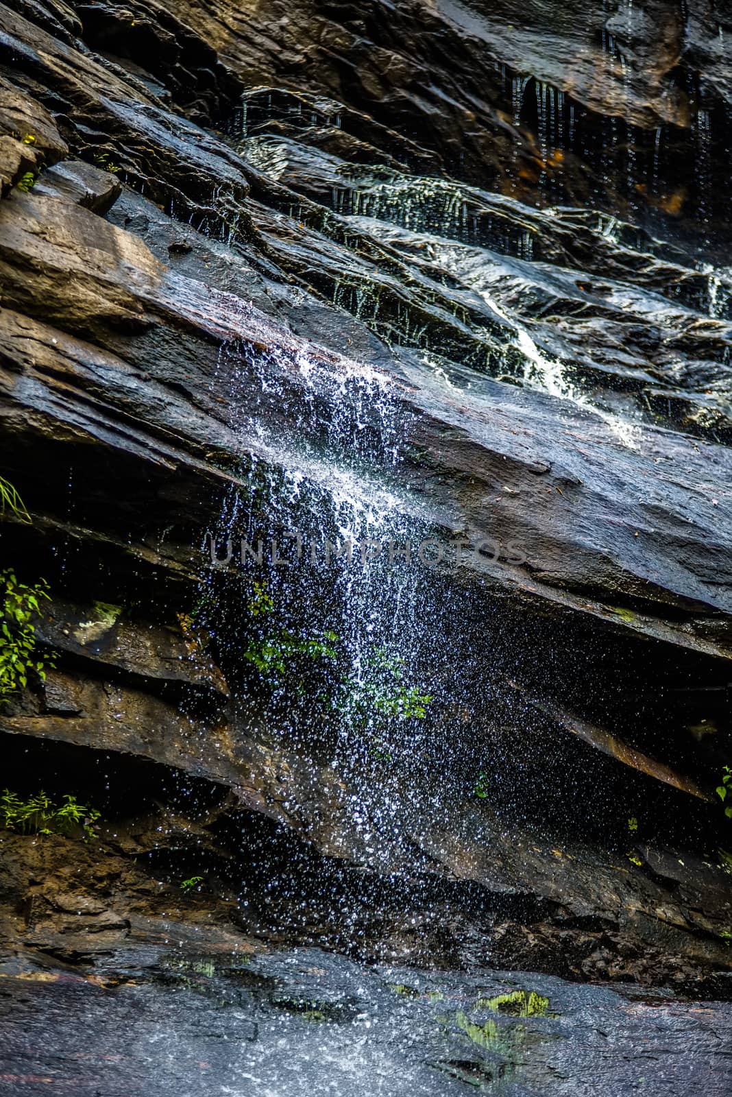 hickory nut waterfalls during daylight summer by digidreamgrafix