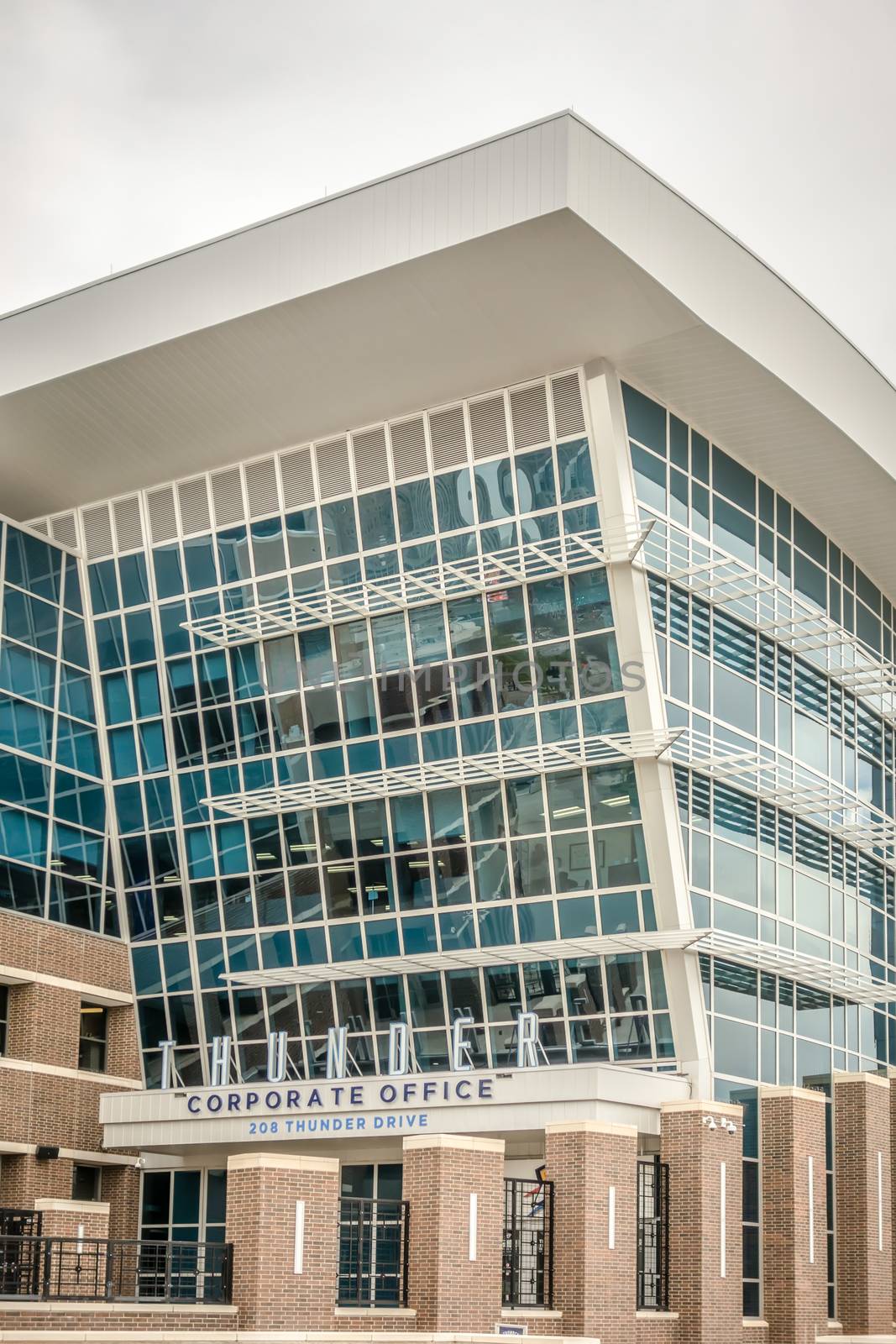 views around oklahoma city on cloudy day