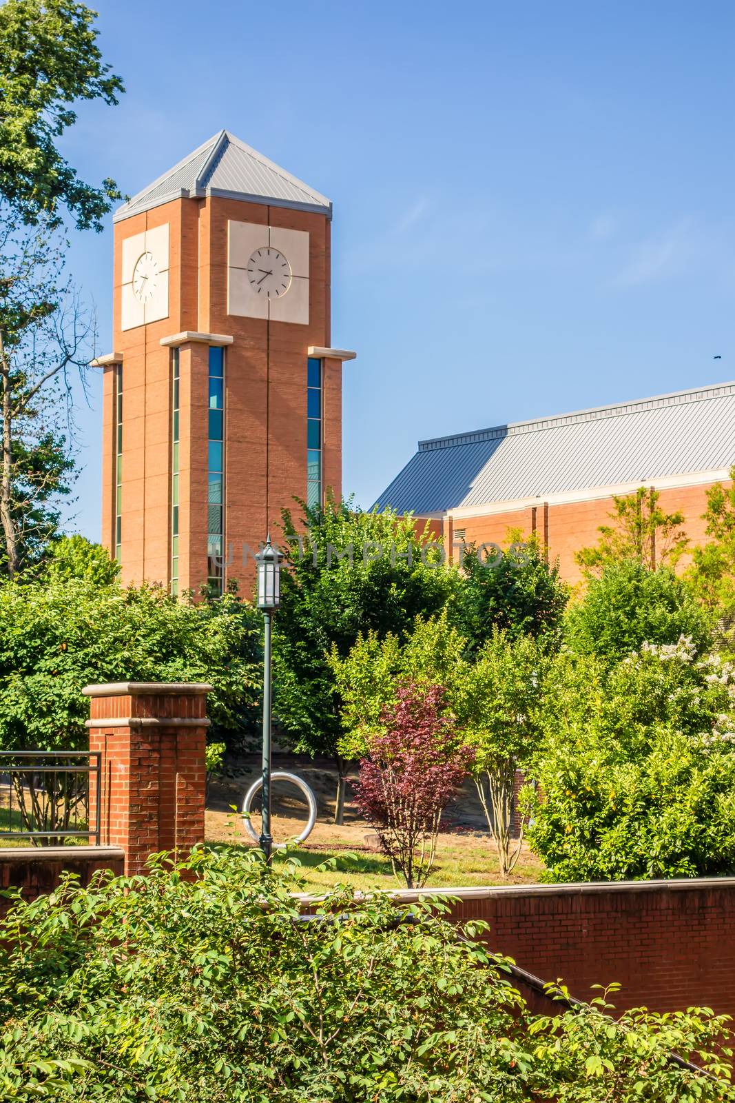 modern and historic architecture at college campus