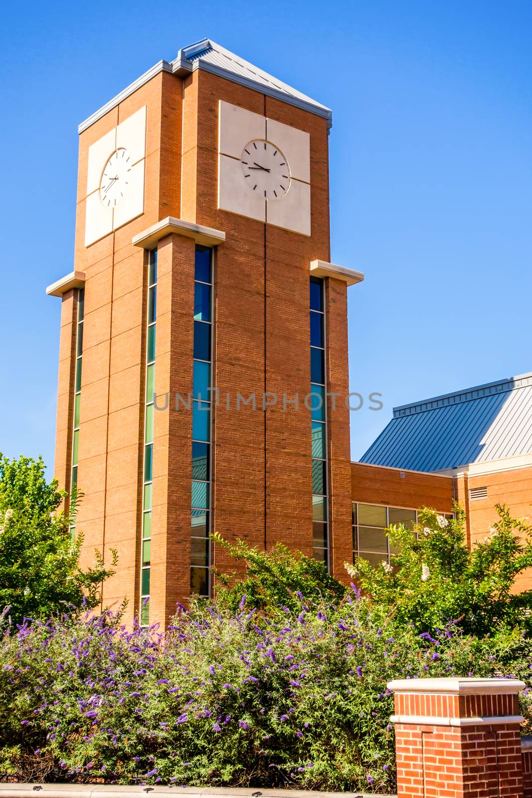 modern and historic architecture at college campus by digidreamgrafix