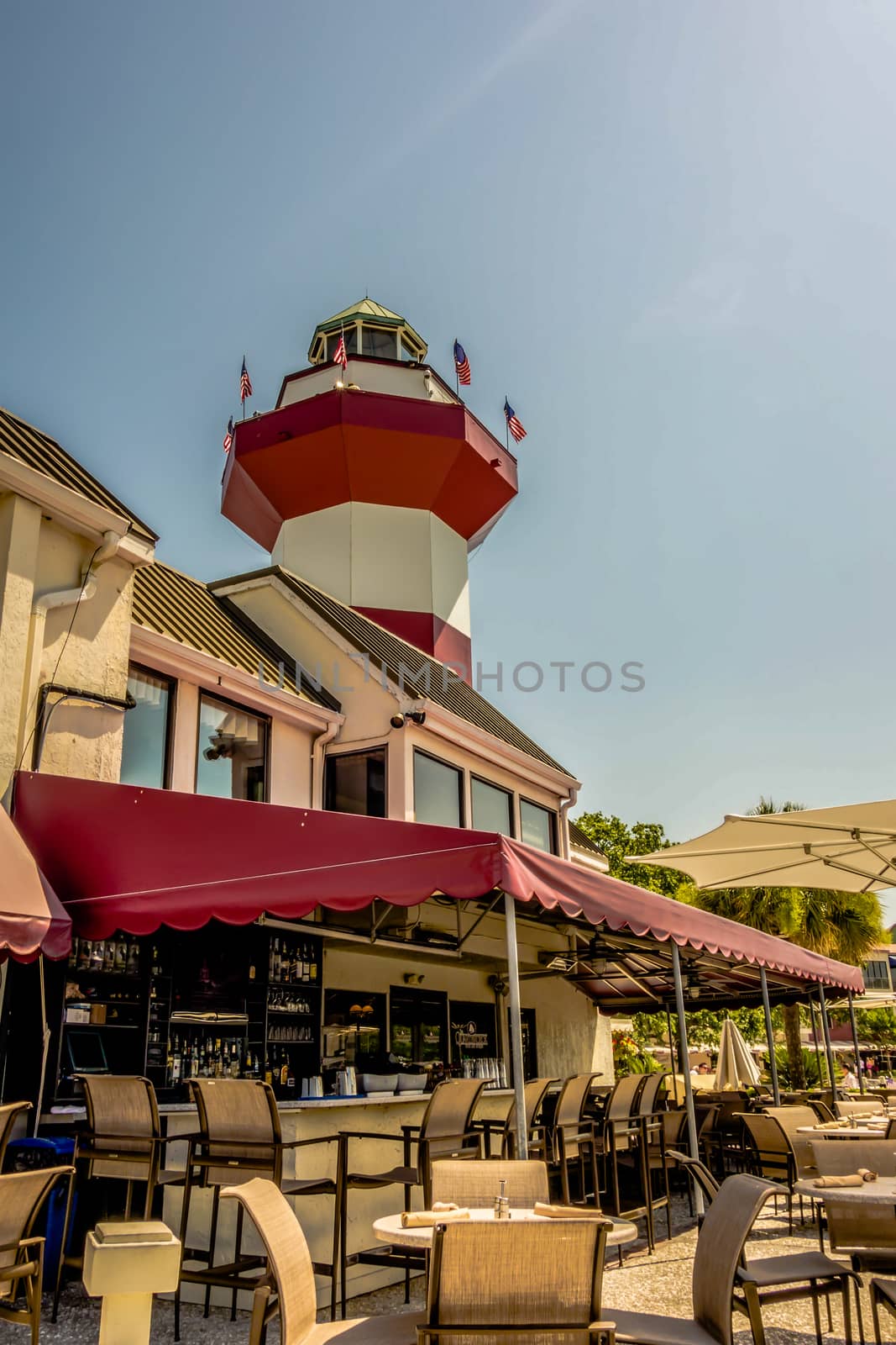 harbour town lighthouse at hilton head south carolina by digidreamgrafix