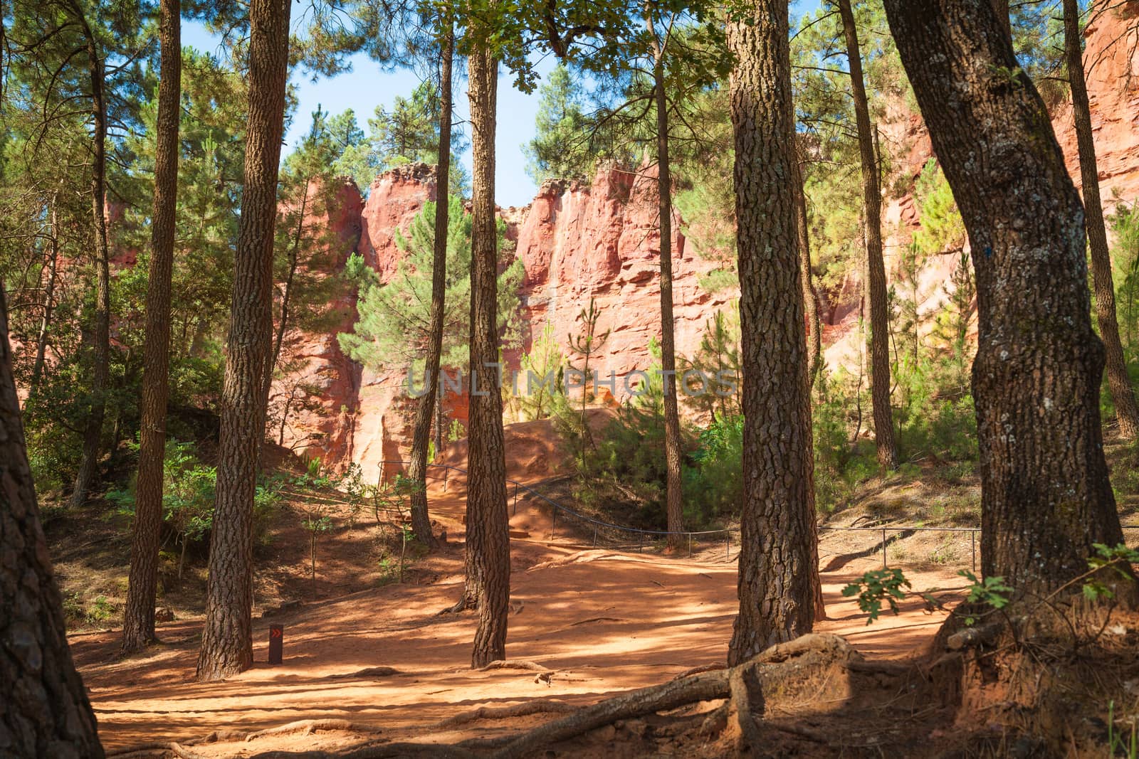 Roussillion in Provence famous for the ocher quarries