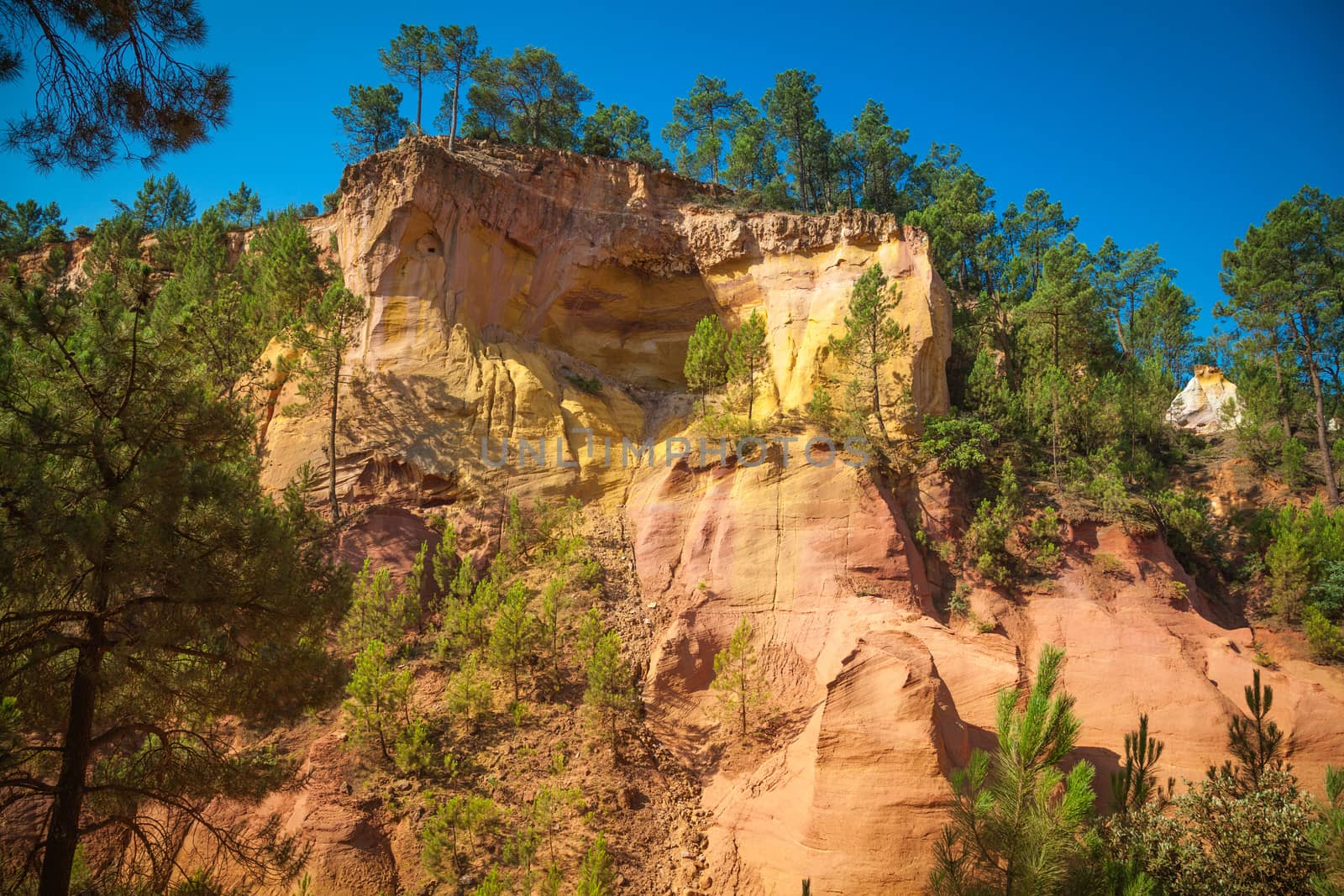 Roussillion in Provence famous for the ocher quarries